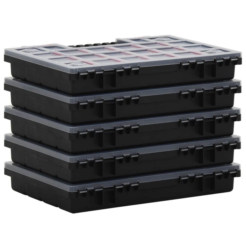 Lajittelulaatikot 5 Kpl 34,5X25X5 Cm Polypropeeni