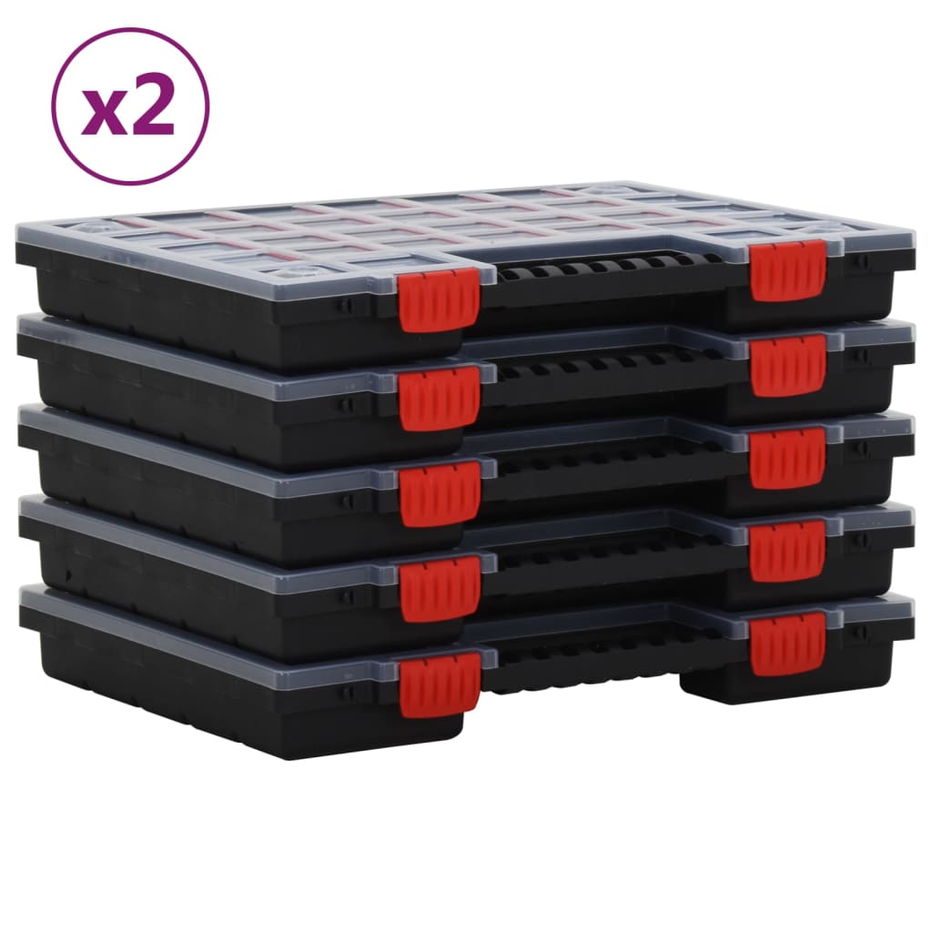 Lajittelulaatikot 10 Kpl 40X30X5 Cm Polypropeeni