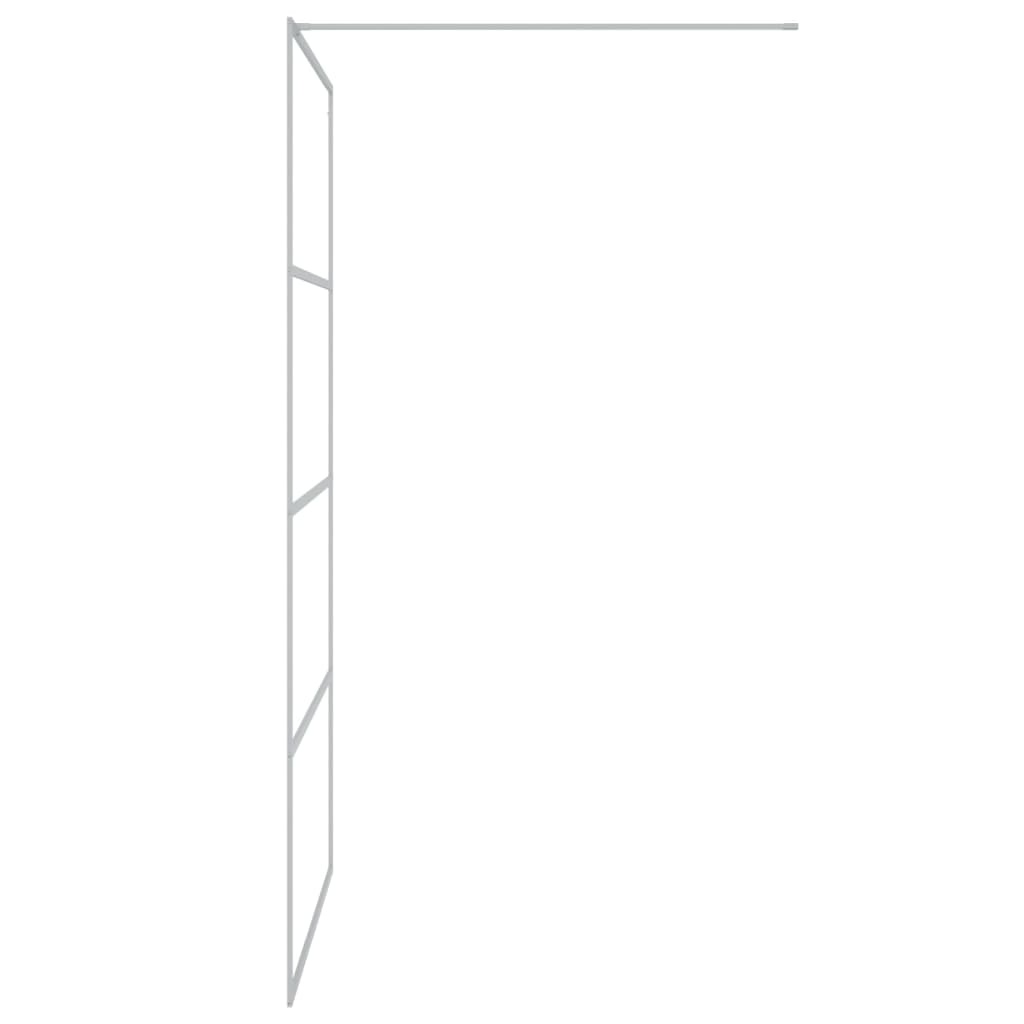Walk-In Suihkuseinäke Hopea 115X195 Cm Kirkas Esg-Lasi