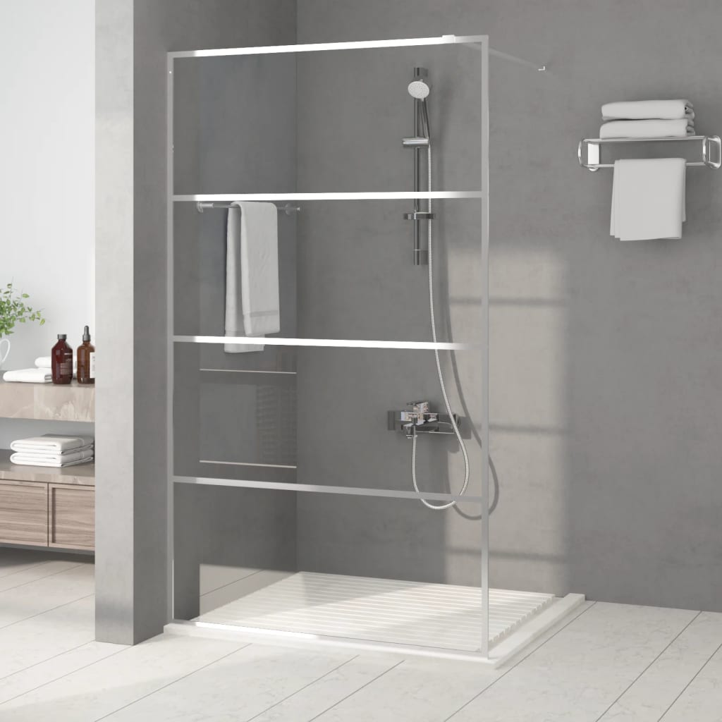 Walk-In Suihkuseinäke Hopea 115X195 Cm Kirkas Esg-Lasi