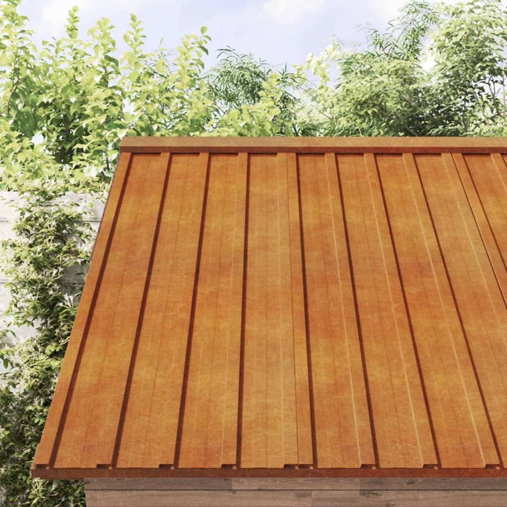Kattopaneelit 36 Kpl Ruoste 60X44 Cm Corten Teräs