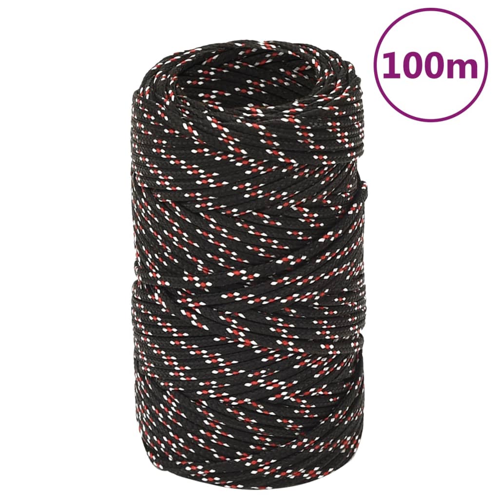 Veneköysi Musta 2 Mm 100 M Polypropeeni