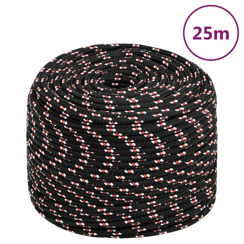 Veneköysi Musta 10 Mm 25 M Polypropeeni
