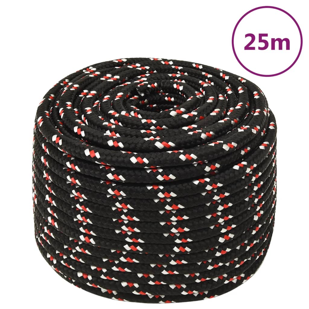Veneköysi Musta 12 Mm 25 M Polypropeeni