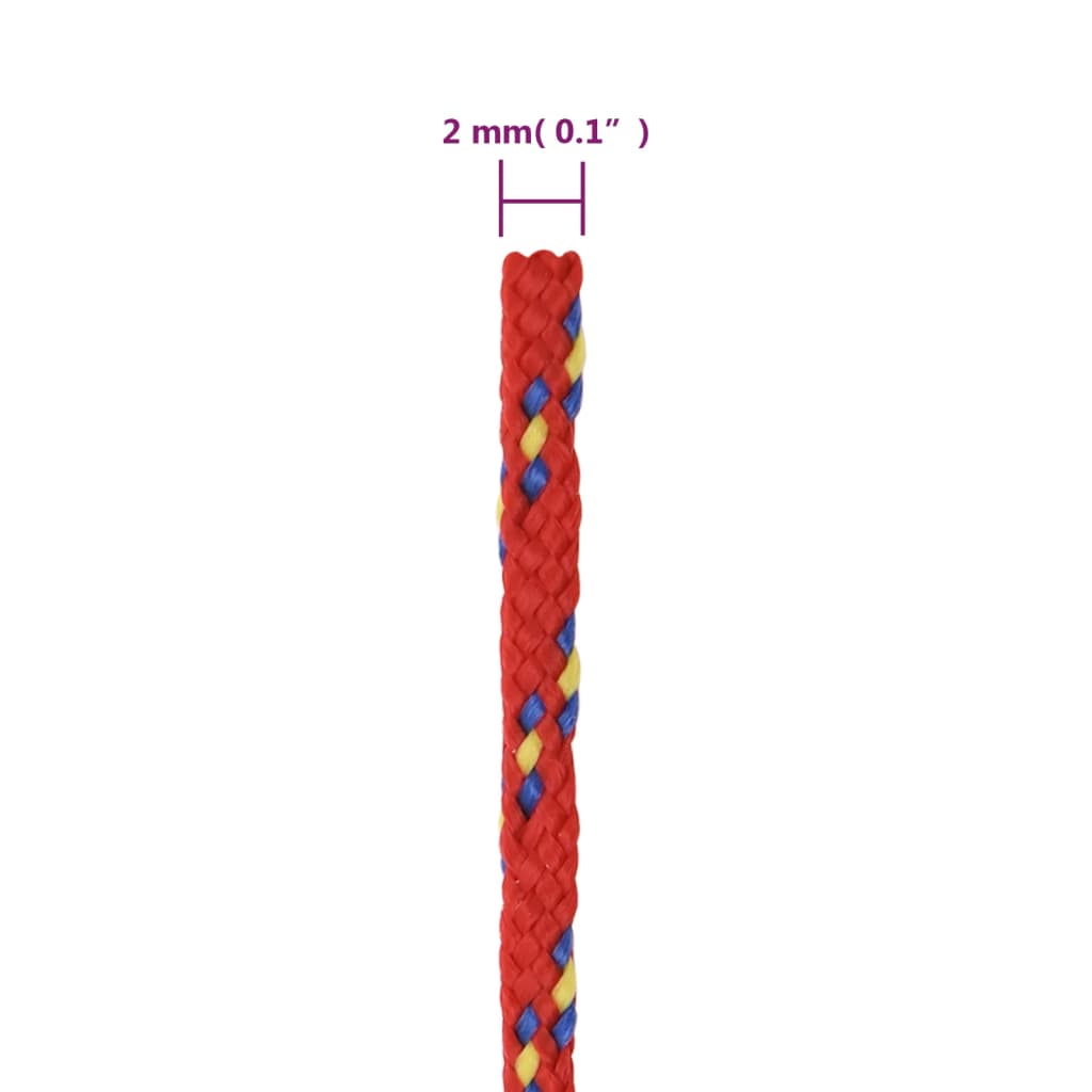 Veneköysi Punainen 2 Mm 25 M Polypropeeni