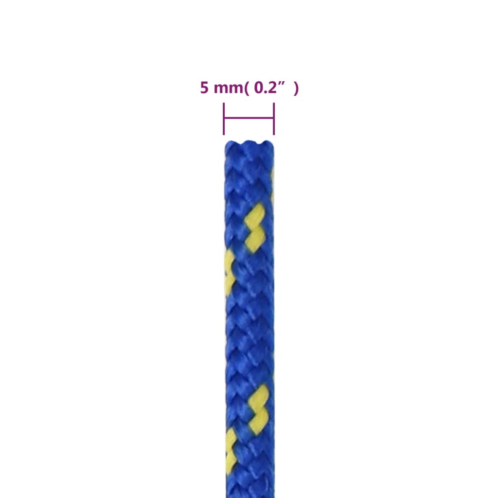 Veneköysi Sininen 5 Mm 250 Mm Polypropeeni