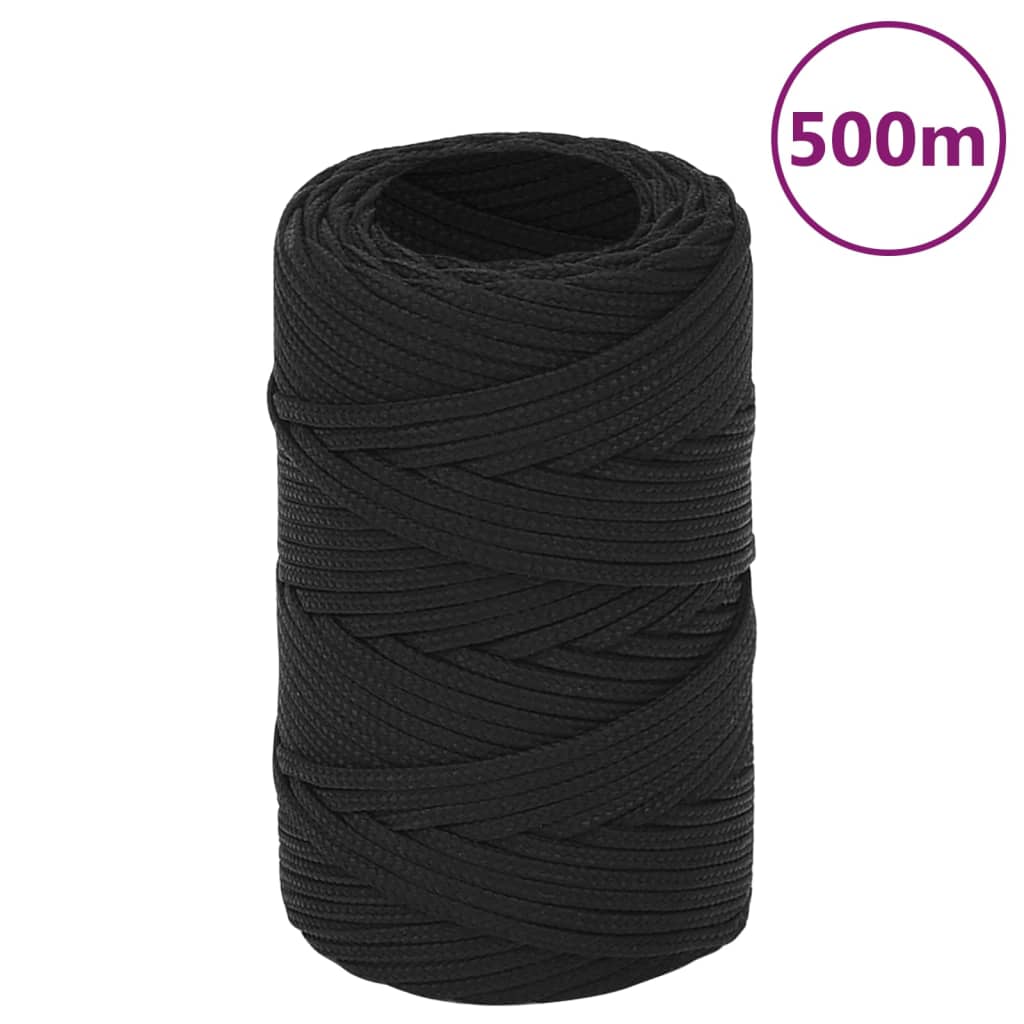 Veneköysi Täysmusta 2 Mm 500 M Polypropeeni