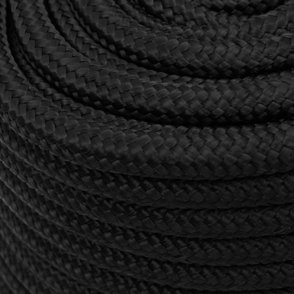 Veneköysi Täysmusta 16 Mm 25 M Polypropeeni