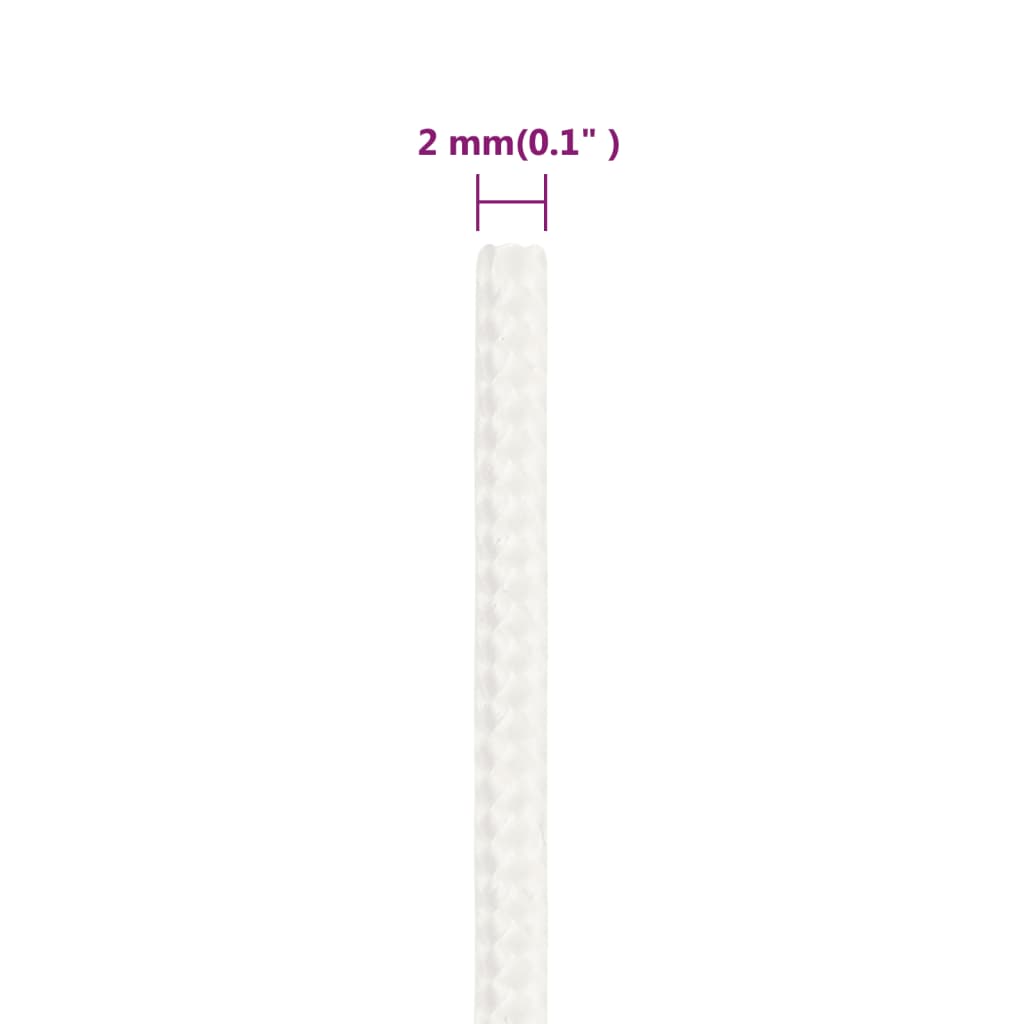 Veneköysi Täysvalkoinen 2 Mm 500 M Polypropeeni