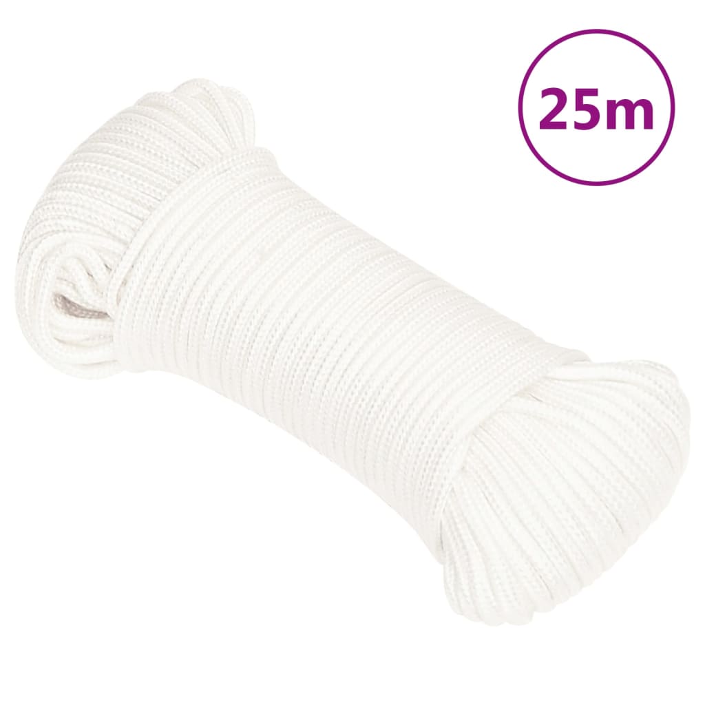 Veneköysi Täysvalkoinen 5 Mm 25 M Polypropeeni