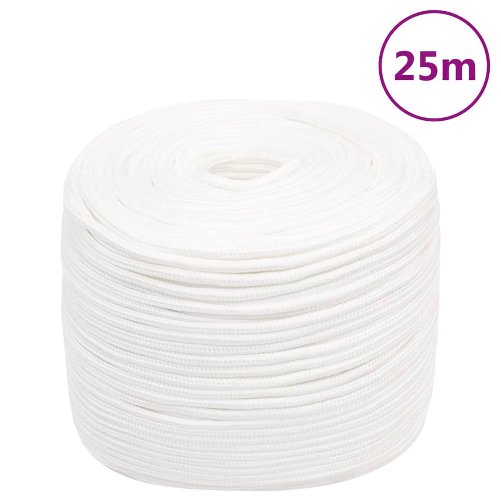 Veneköysi Täysvalkoinen 10 Mm 25 M Polypropeeni