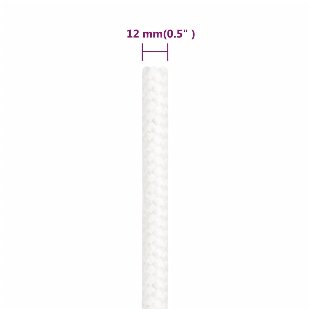 Veneköysi Täysvalkoinen 12 Mm 25 M Polypropeeni