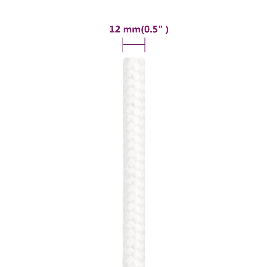 Veneköysi Täysvalkoinen 12 Mm 250 M Polypropeeni