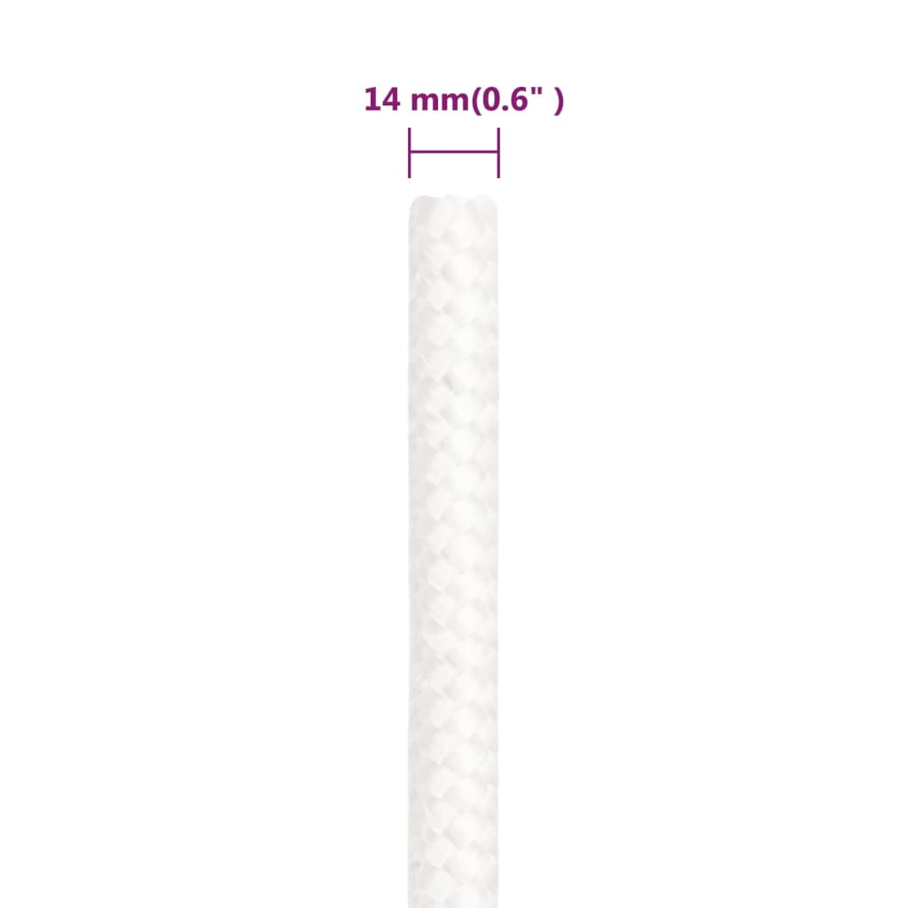 Veneköysi Täysvalkoinen 14 Mm 100 M Polypropeeni