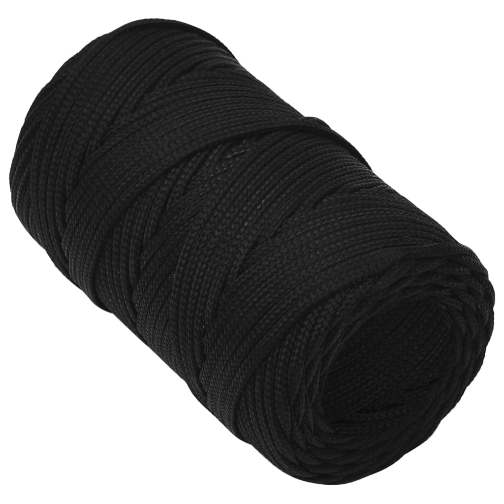 Työköysi Musta 2 Mm 50 M Polyesteri
