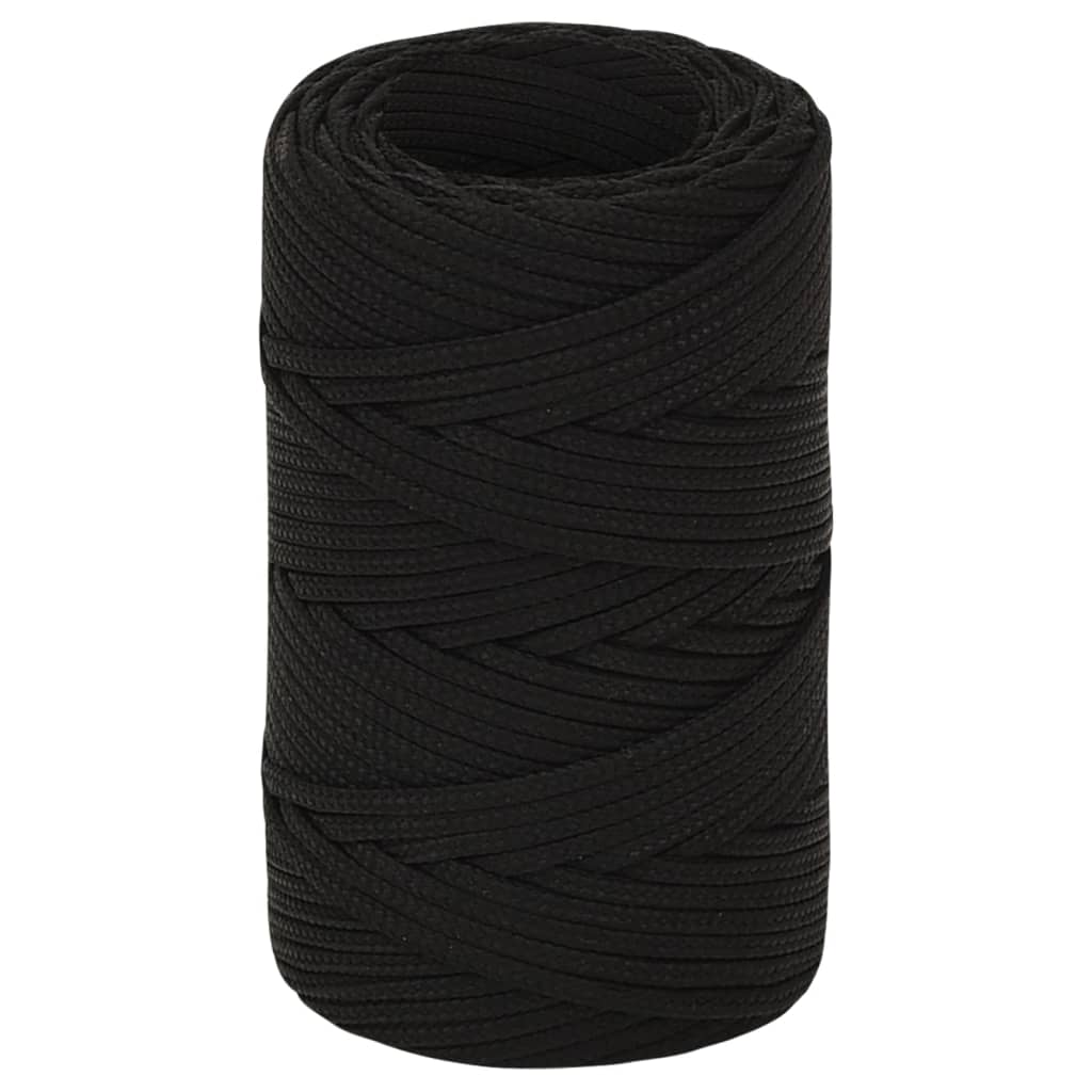 Työköysi Musta 2 Mm 100 M Polyesteri