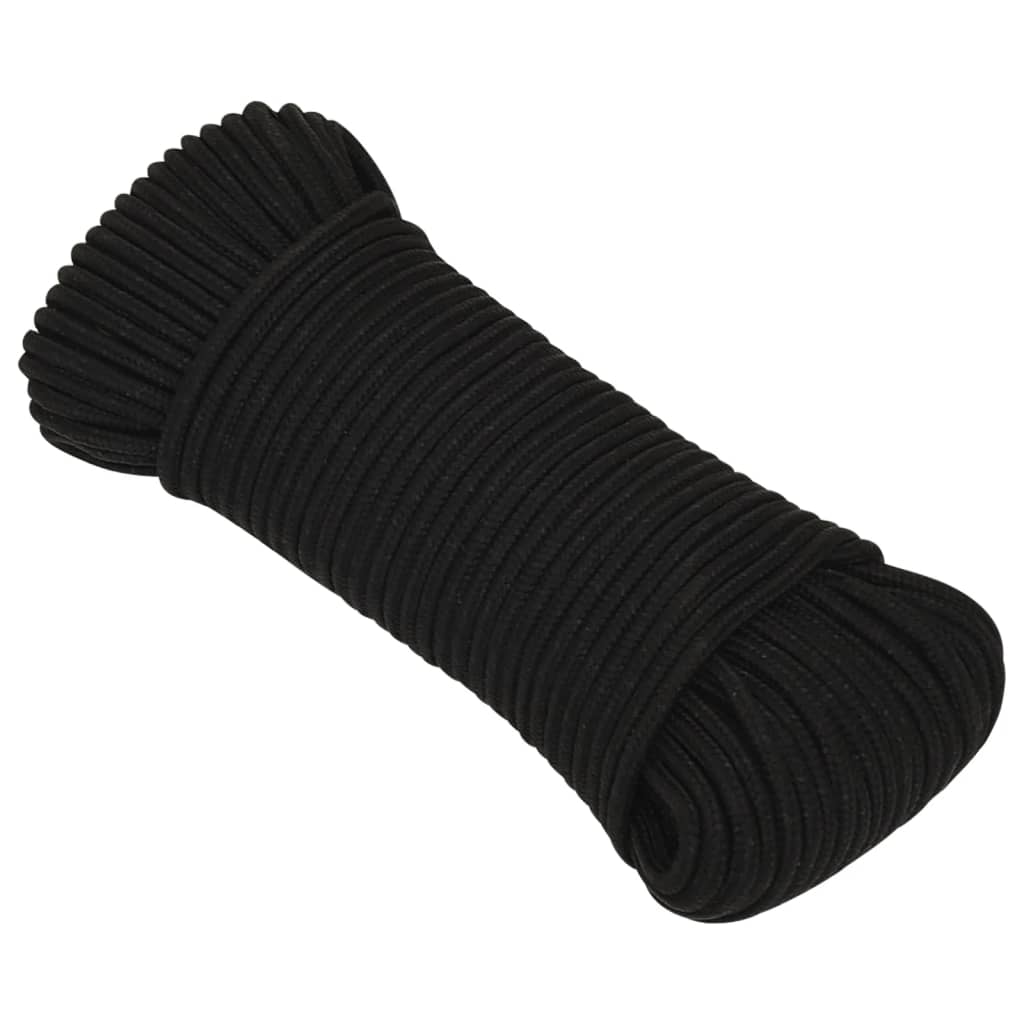 Työköysi Musta 5 Mm 100 M Polyesteri
