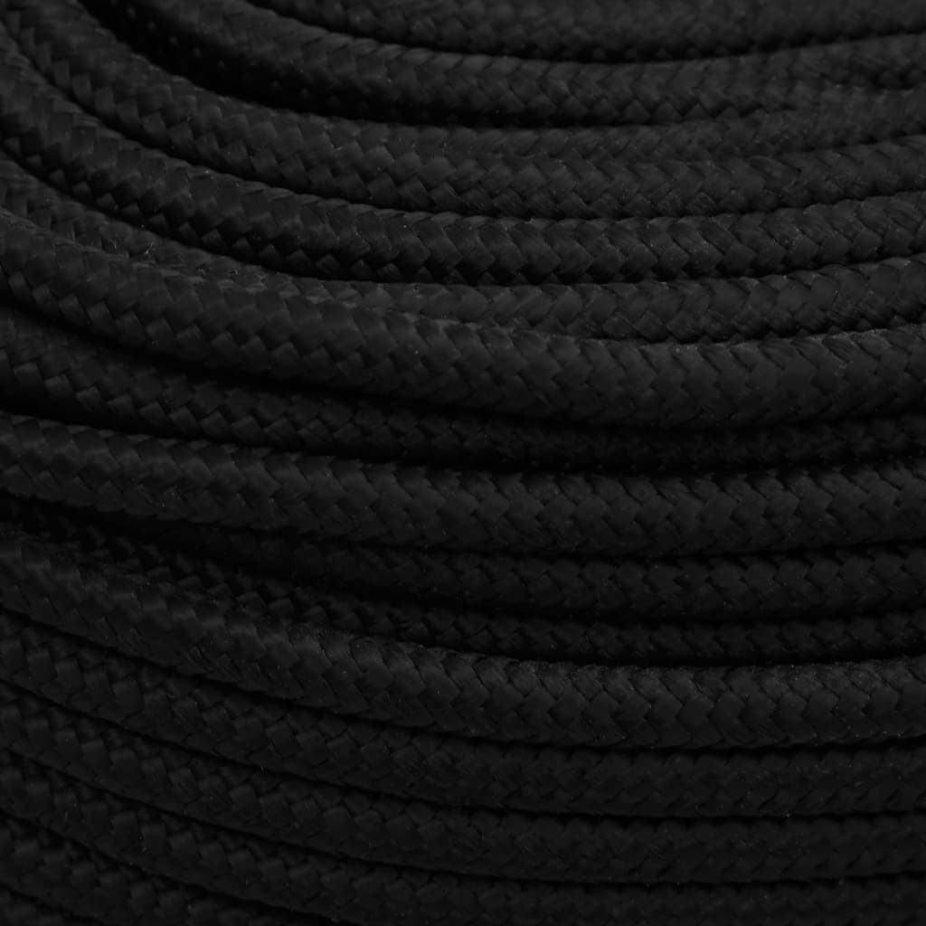 Työköysi Musta 8 Mm 100 M Polyesteri
