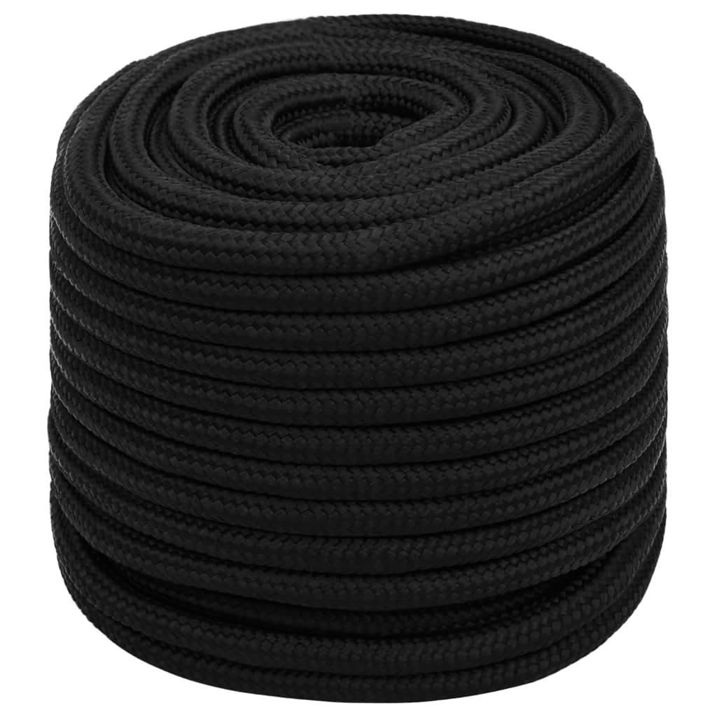 Työköysi Musta 16 Mm 50 M Polyesteri