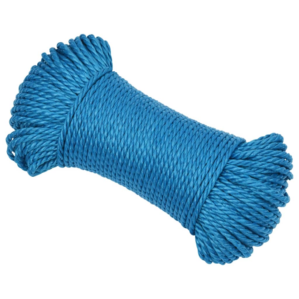 Työköysi Sininen 6 Mm 250 M Polypropeeni