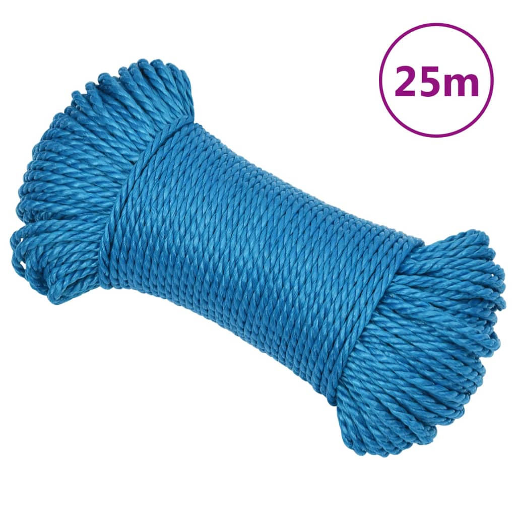 Työköysi Sininen 8 Mm 25 M Polypropeeni
