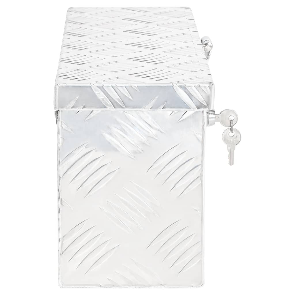 Säilytyslaatikko Hopea 50X15X20,5 Cm Alumiini