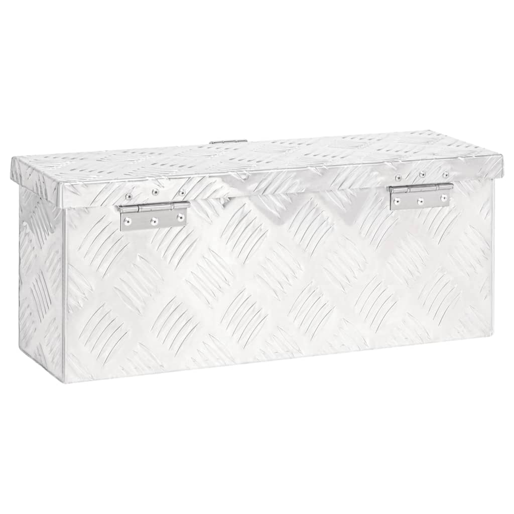 Säilytyslaatikko Hopea 50X15X20,5 Cm Alumiini