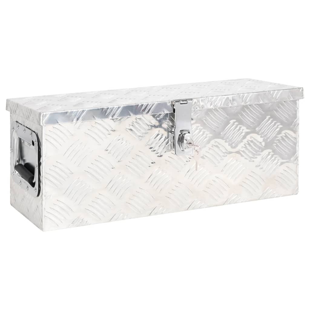 Säilytyslaatikko Hopea 60X23,5X23 Cm Alumiini