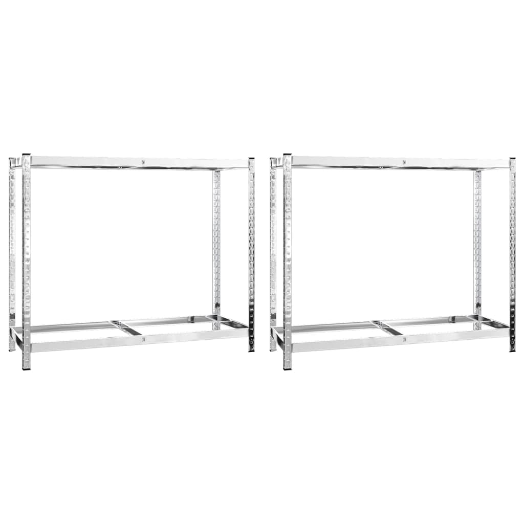 2-Tasoinen Rengasteline 2 Kpl Teräs 110 X 40 X 110 Cm