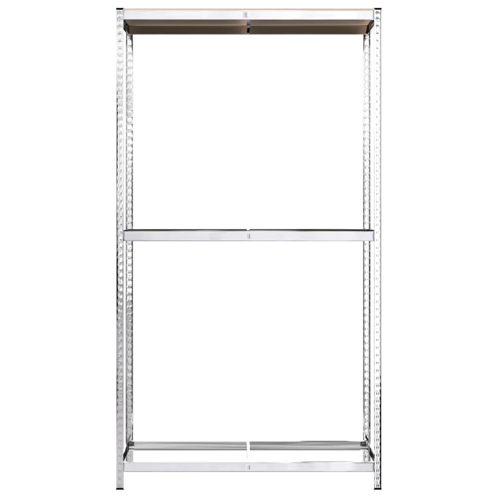 2-Tasoinen Rengasteline 2 Kpl Hopea 110X40X180 Cm Teräs