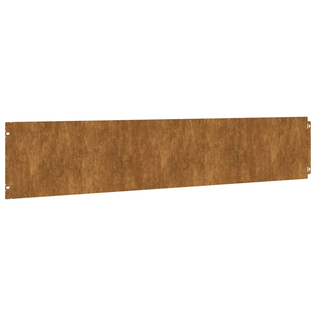 Nurmikonreunukset 10 Kpl 20X103 Cm Joustava Corten-Teräs