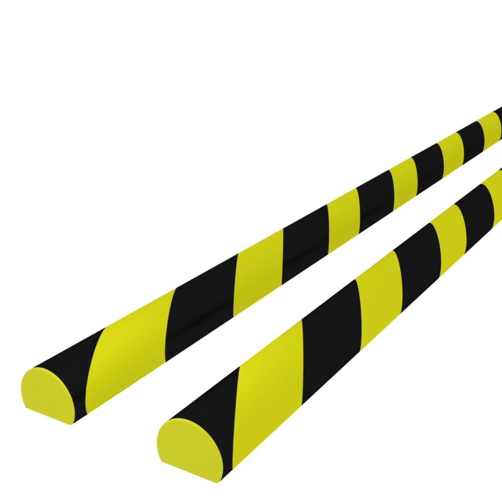 Kulmasuojat 2 Kpl Keltainen Ja Musta 4X3X100 Cm Pu