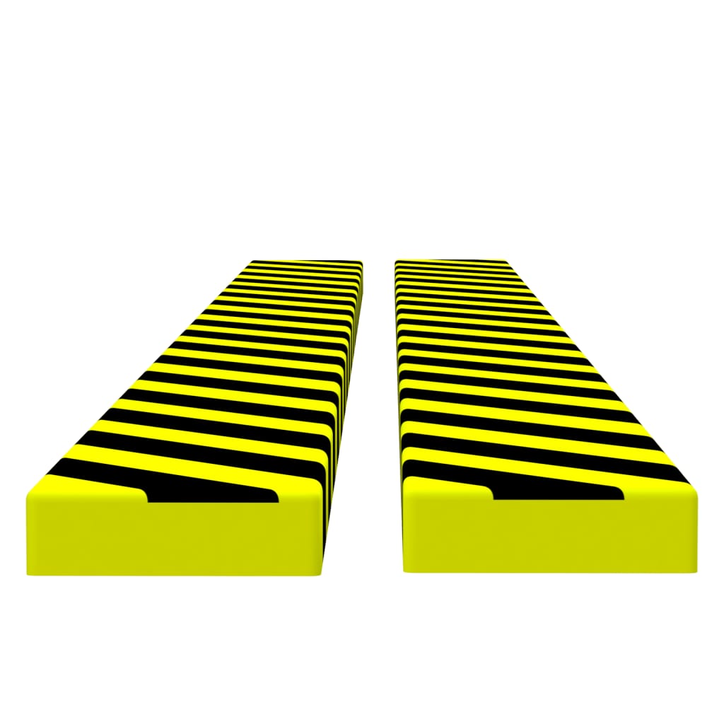 Kulmasuojat 2 Kpl Keltainen Ja Musta 6X2X101,5 Cm Pu
