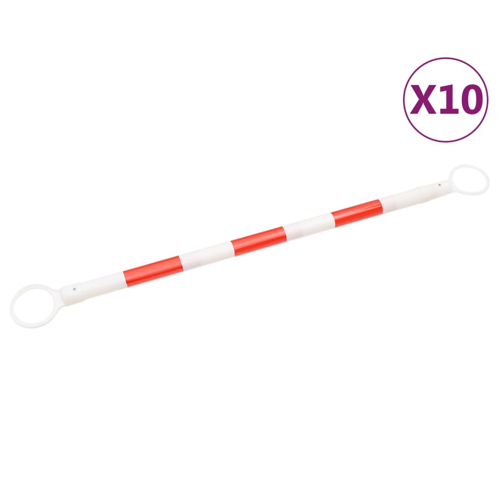 Sisäänvedettävät Liikennekartion Tangot 10 Kpl Abs 116-197 Cm