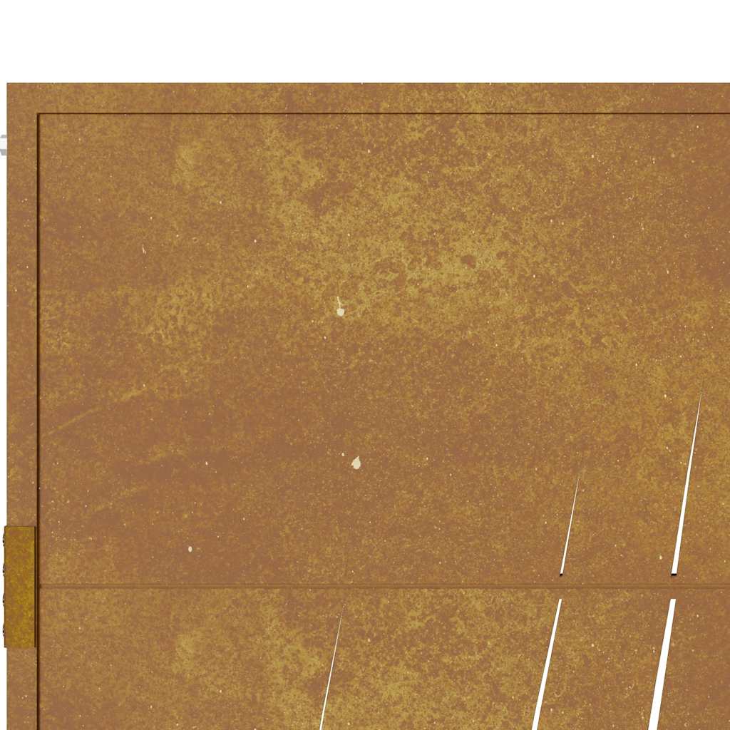 Puutarhan Portti 100X175 Cm Corten-Teräs Ruohokuvio