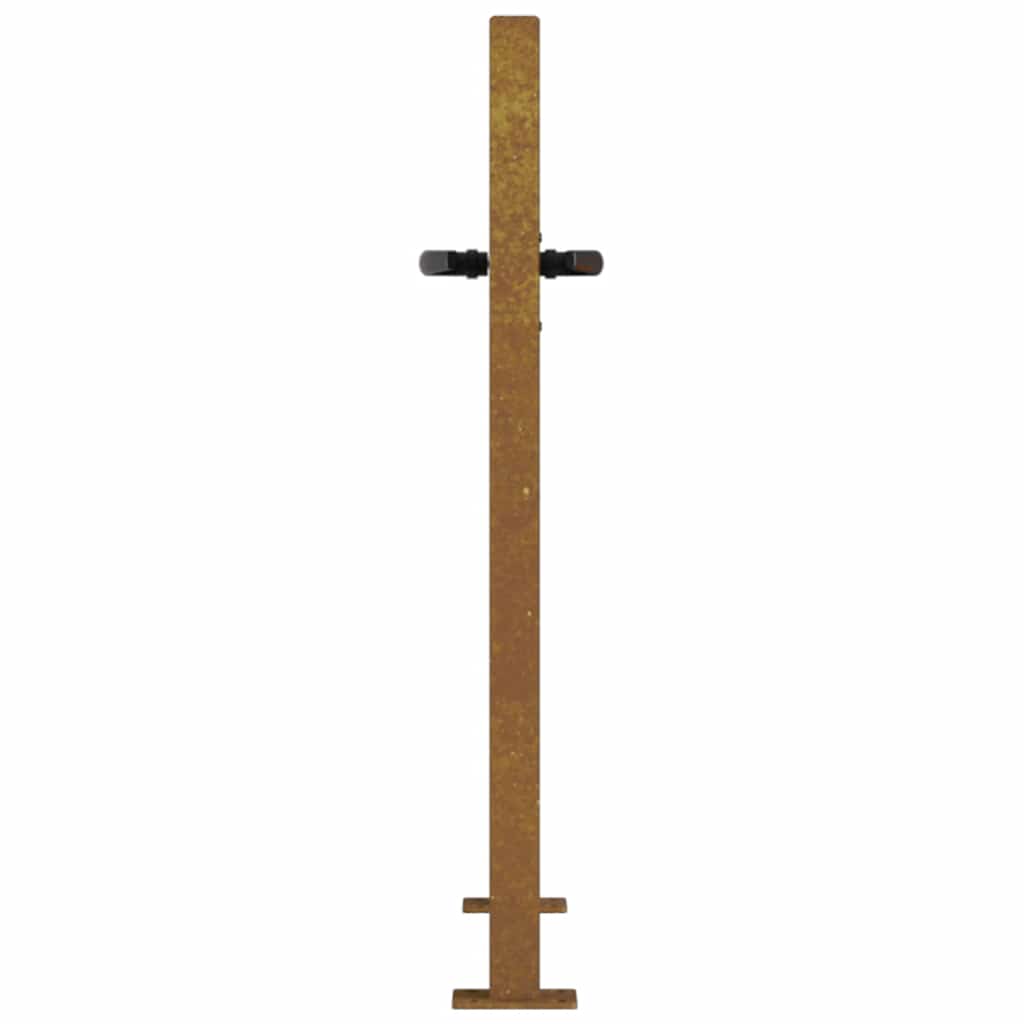 Puutarhaportti 100X75 Cm Corten-Teräs Bambukuvio