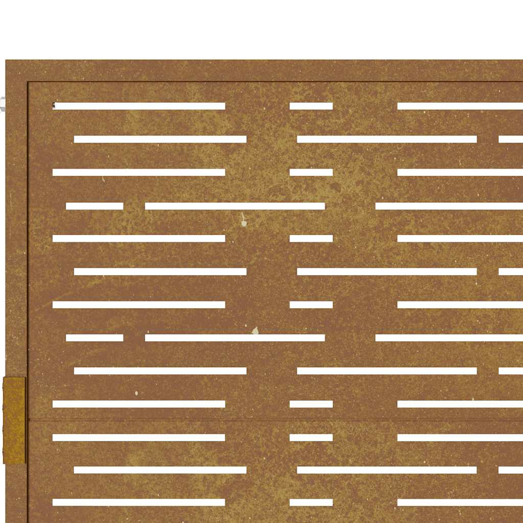 Puutarhaportti 100X150 Cm Corten-Teräs Neliönmuotoinen