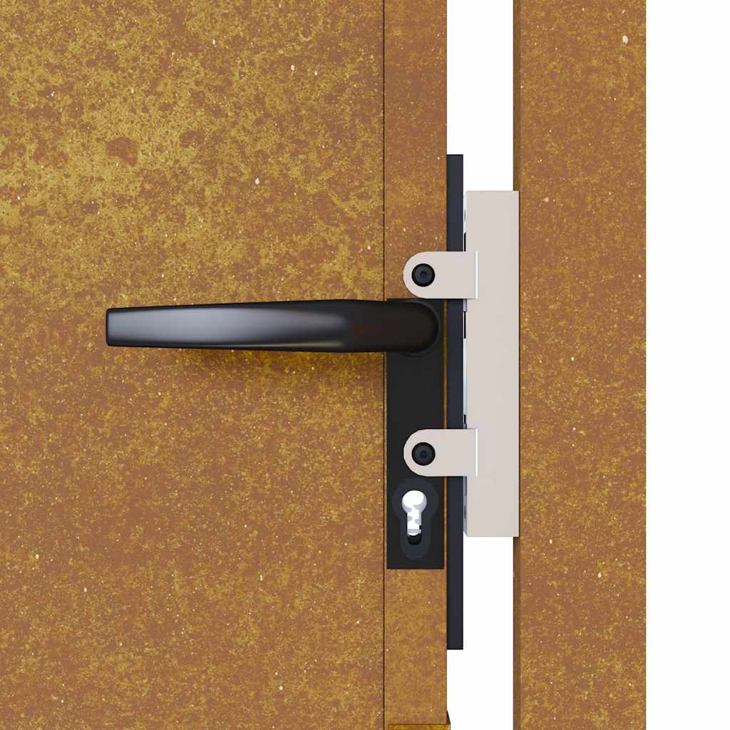 Puutarhaportti 100X75 Cm Corten-Teräs