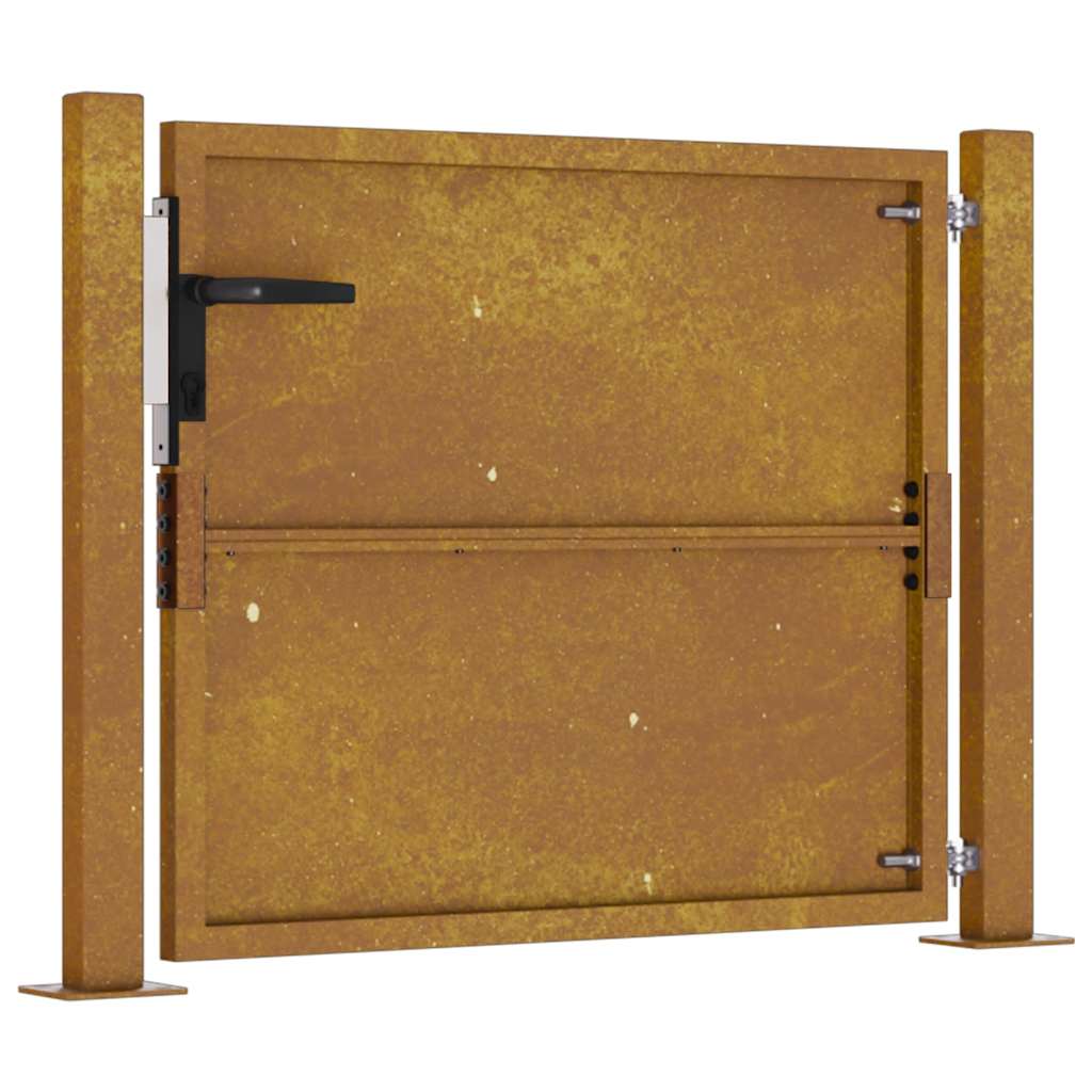 Puutarhaportti 100X100 Cm Corten-Teräs
