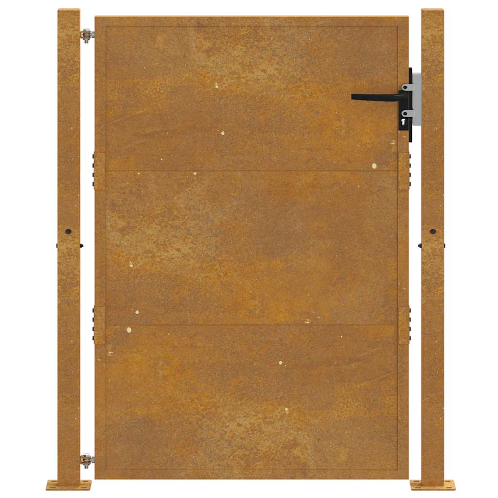 Puutarhaportti 100X125 Cm Corten-Teräs