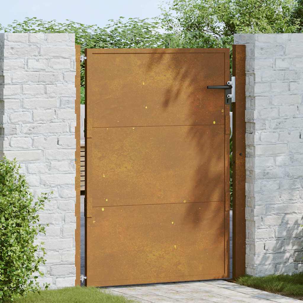 Puutarhaportti 100X125 Cm Corten-Teräs