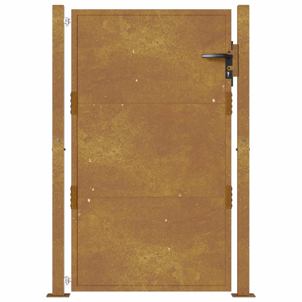 Puutarhaportti 100X125 Cm Corten-Teräs
