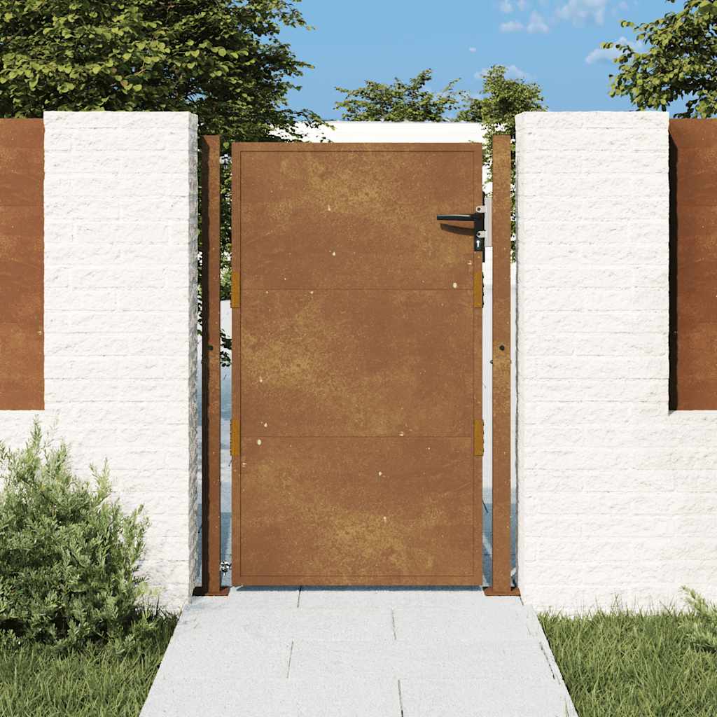 Puutarhaportti 100X125 Cm Corten-Teräs