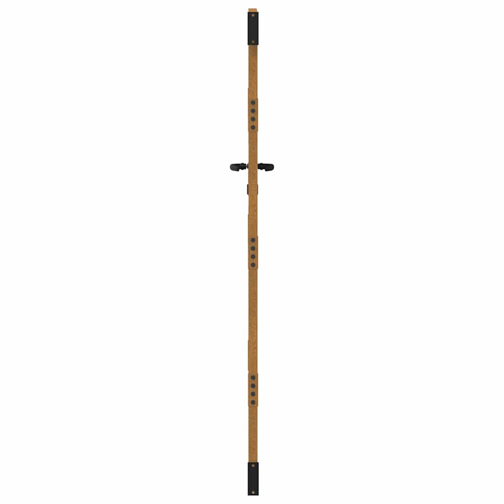 Puutarhaportti 85X175 Cm Corten-Teräs, Puukuvio