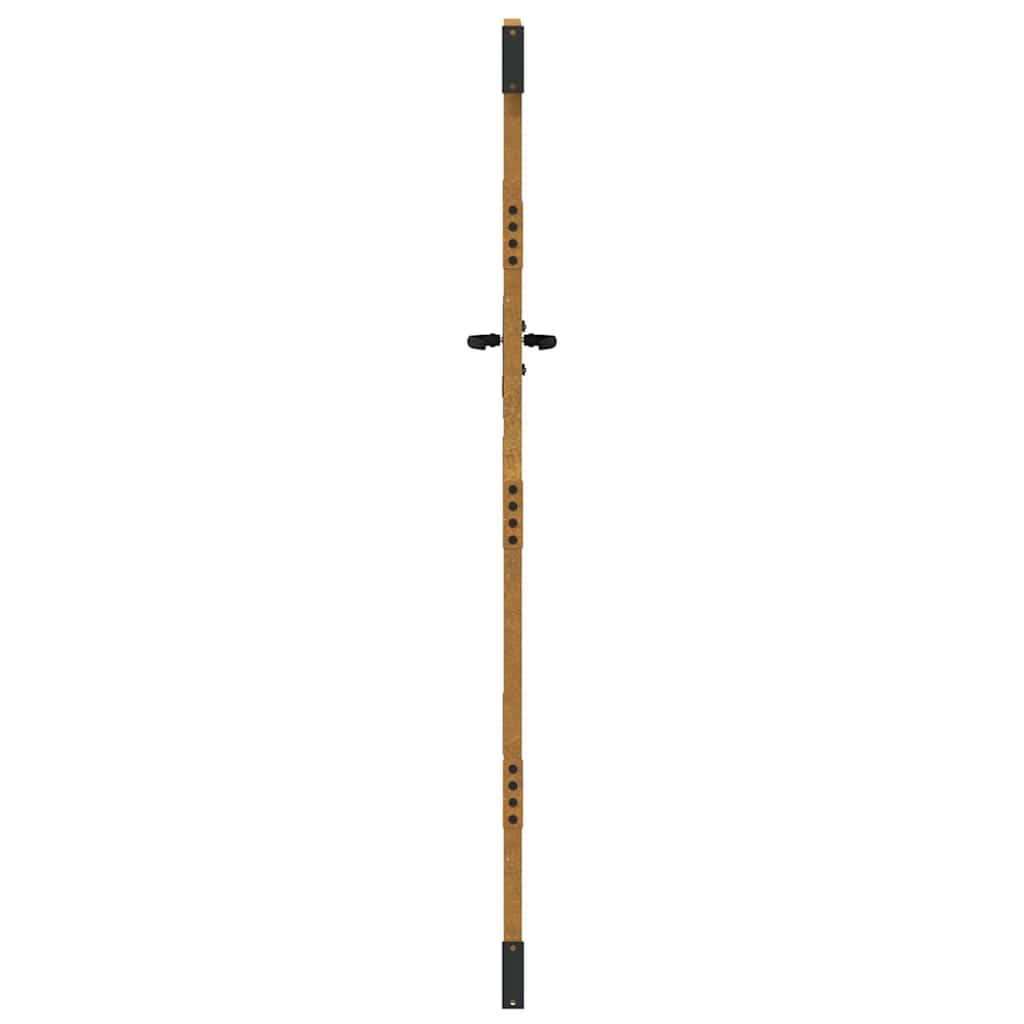 Puutarhaportti 85X200 Cm Corten-Teräs Bambukuvio