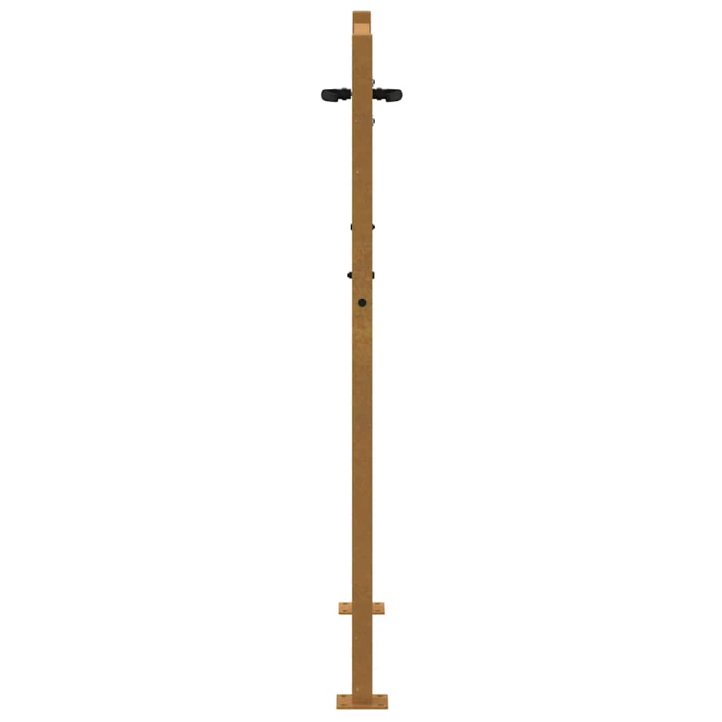 Puutarhaportti 100X125 Cm Corten-Teräs Bambukuvio