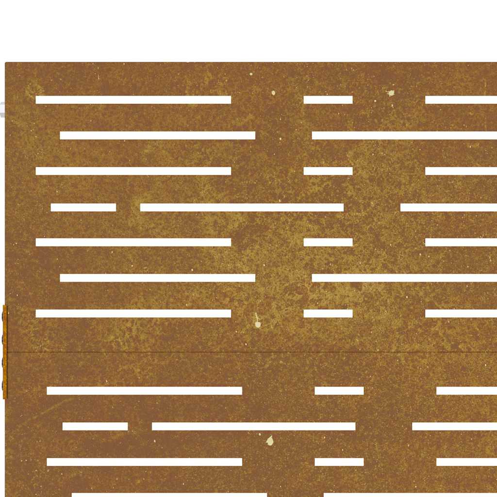 Puutarhaportti 85X75 Cm Corten-Teräs Neliönmuotoinen