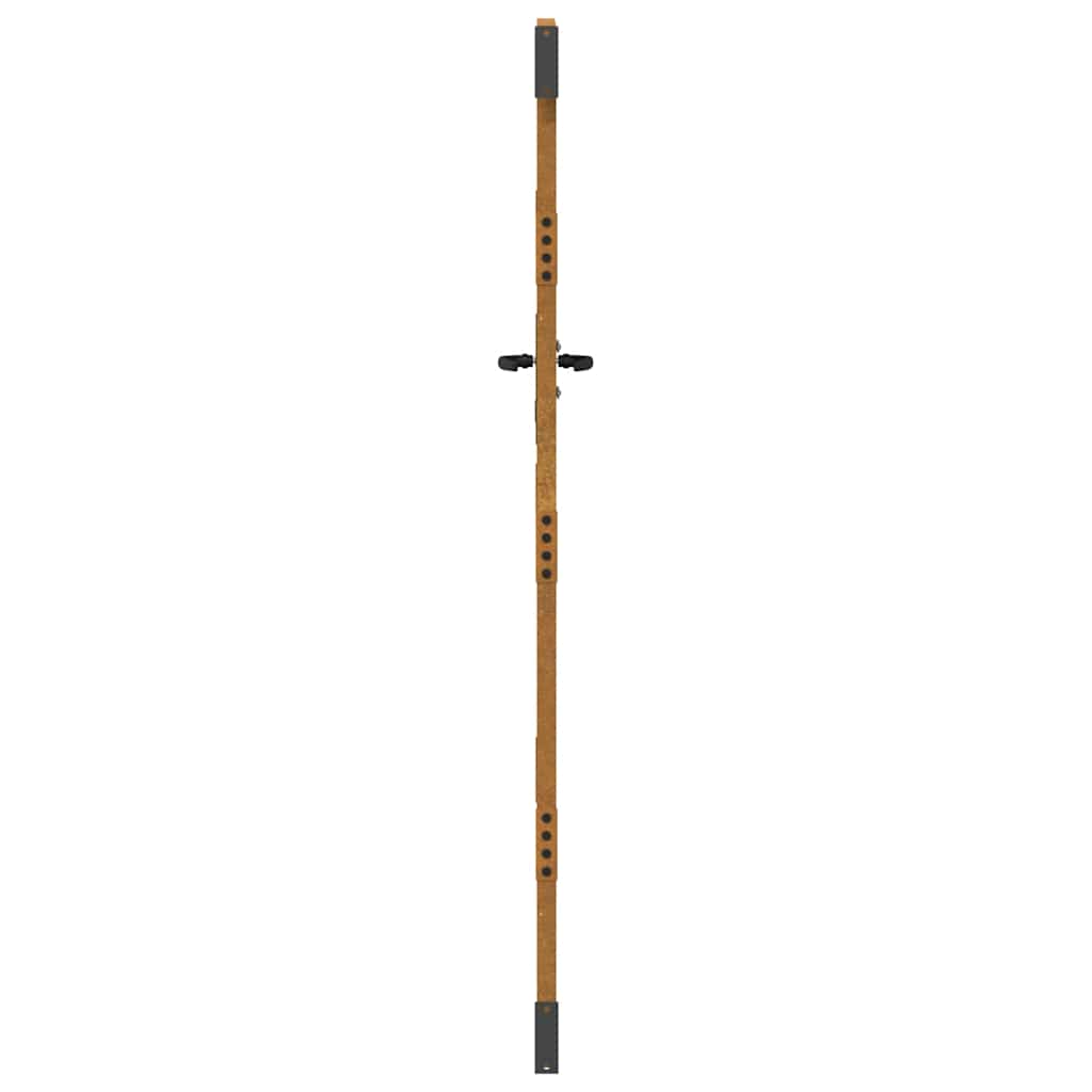 Puutarhaportti 85X200 Cm Corten-Teräs Neliönmuotoinen