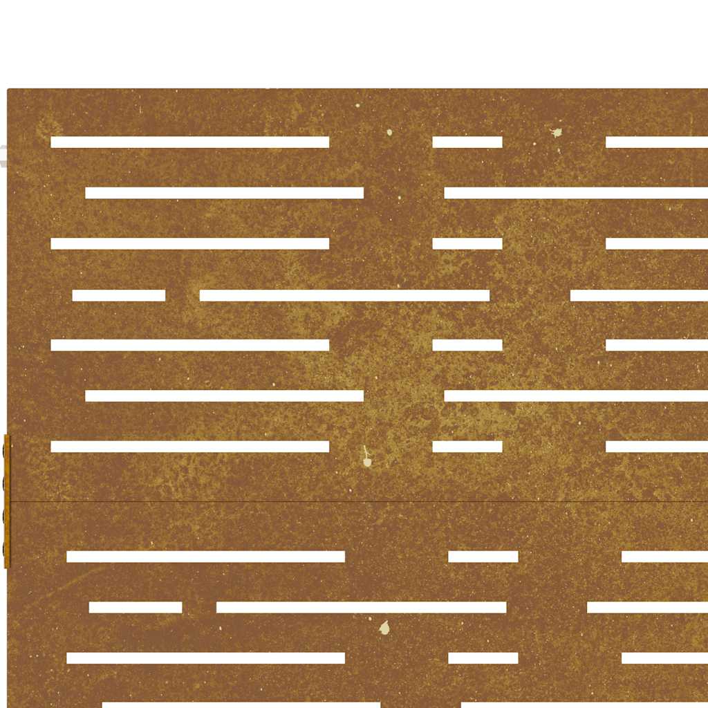 Puutarhaportti 100X75 Cm Corten-Teräs Neliönmuotoinen