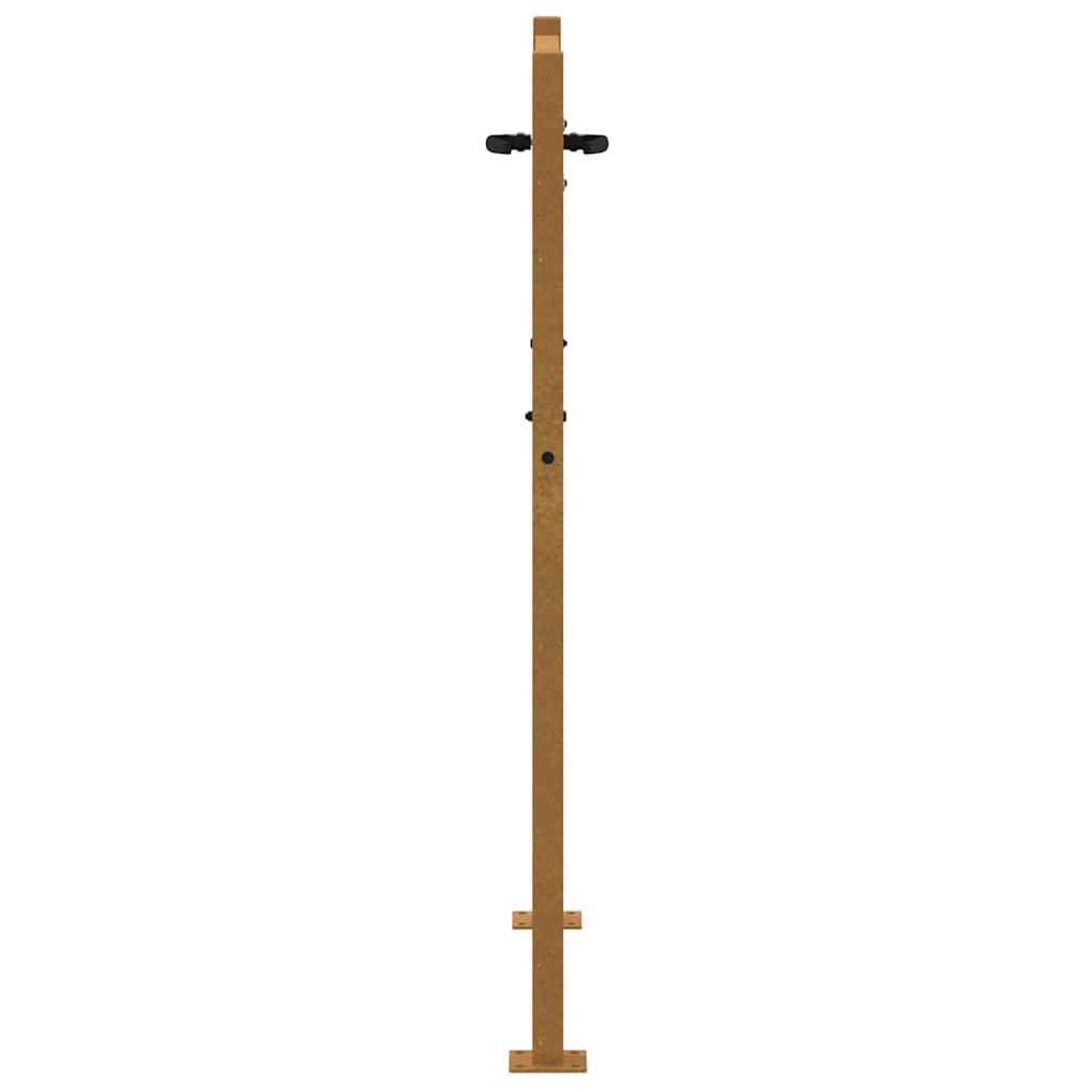 Puutarhaportti 100X125 Cm Corten-Teräs Neliönmuotoinen